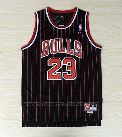 Maglia Chicago Bulls Michael Jordan #23 Retro 1995-96 Nero